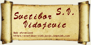 Svetibor Vidojević vizit kartica